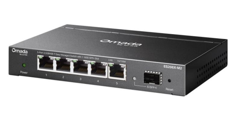 Omada 5-Port 2.5GBASE-T Easy Managed Switch with 1 10GE SFP+