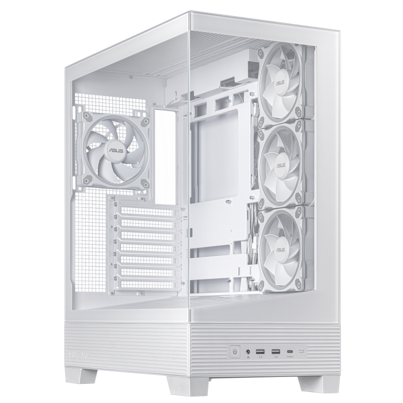 Carcasa ASUS A31 Plus TG ARGB, RGB, Mid Tower, White