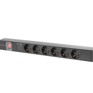 Unitate distributie alimentare PDU 19", 1U, 10A, 6 prize ,