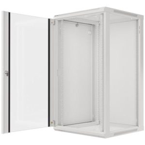 Dulap rack 19" perete 22U / 600x600 (flat pack) cu