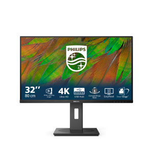 Monitor Consumer Philips 32B1N3800/00, 31.5", 3840 x 2160 pixeli, Black,
