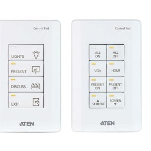 Aten 8-button Control Pad (US, 1 Gang), 4~8 buttons customizable