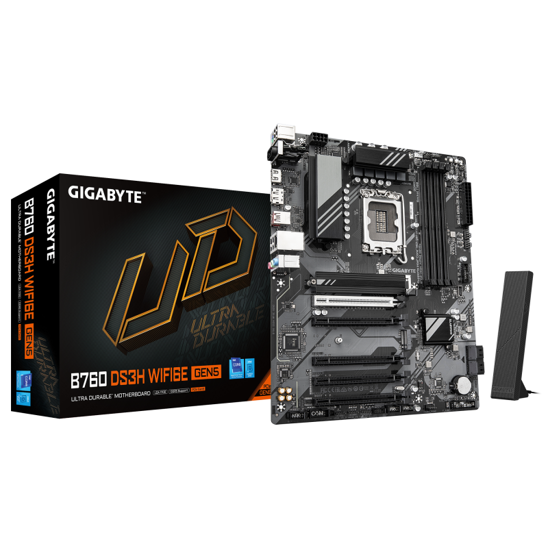 Placa de baza Gigabyte B760 DS3H WIFI6E GEN5, Socket 1700,