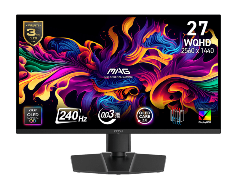 Monitor Gaming MSI MAG 273QP QD-OLED X24, 26.5", 2560 x