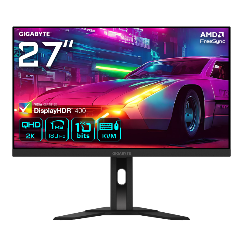 Monitor Commercial Gigabyte M27QA, 27", 2560 x 1440 pixeli, Black,
