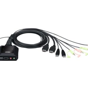 Switch KVM ATEN CS22H. Tastatură de tip port: USB, Mouse