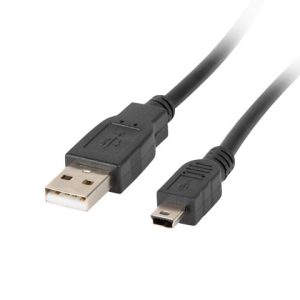 Lanberg CA-USBK-10CC-0003-BK. Cable length: 0.3 m. Connector 1: Mini-USB A,