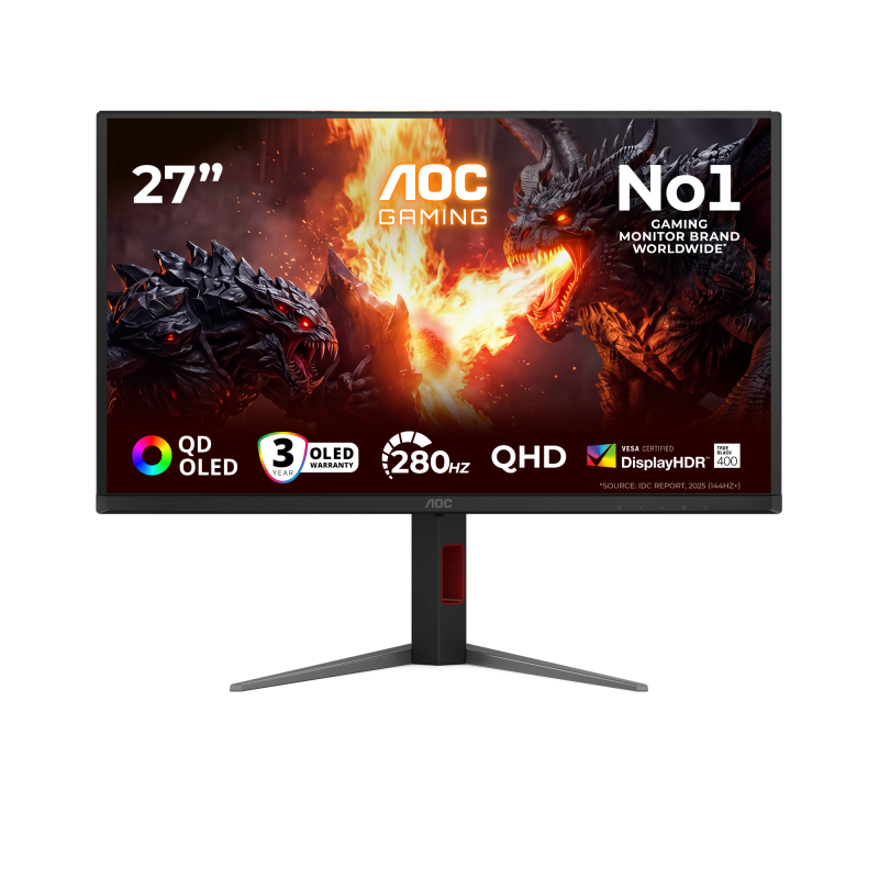 Monitor Gaming AOC Q27G4ZD, 26.5", 2560 x 1440 pixeli, Black,