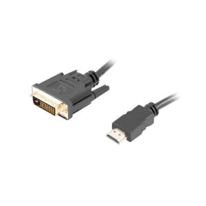 Cablu HDMI(M) DVI-D(M)(24+1) 1,8 m negru Dual Link 4K