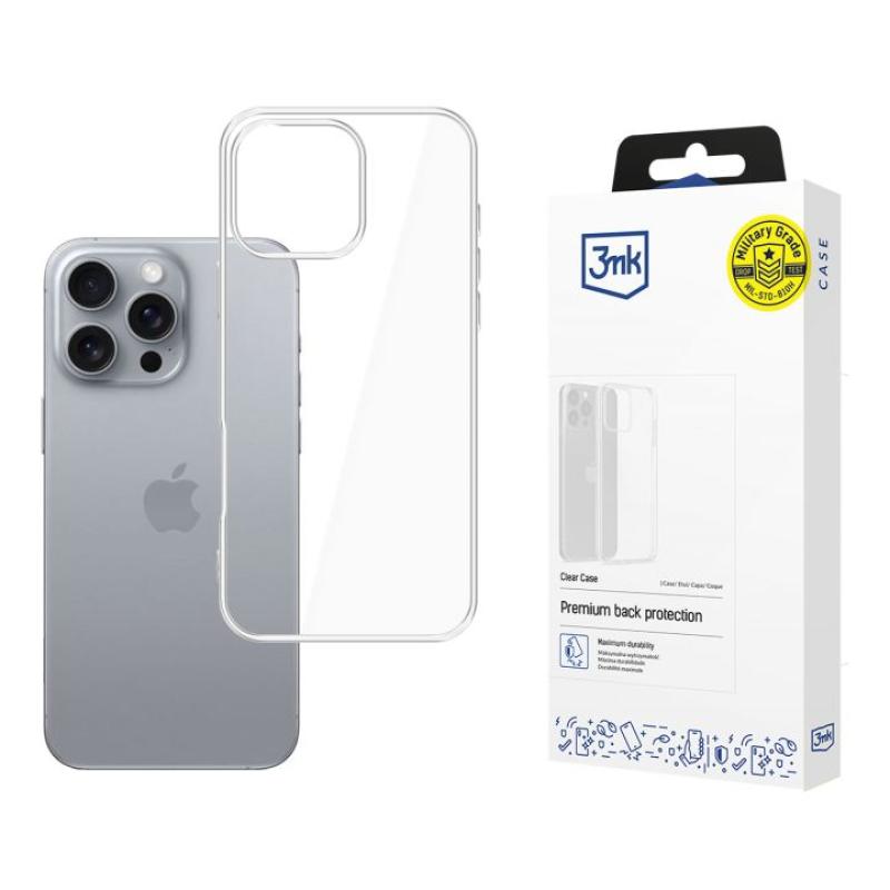 Protective cover 3mk Clear Case for iPhone 16 Pro Max,