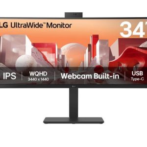 Monitor Commercial LG 34BA85QE-B, 34", 3440 x 1440 pixeli, Black,