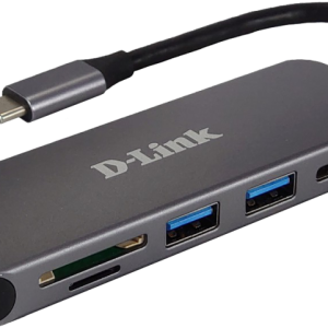 Docking station D-LINK DUB-2325, USB Type-C, Gri, 2 ani Garantie