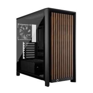 Carcasa CORSAIR FRAME 4000D WOOD RS, RGB, Mid Tower, Black