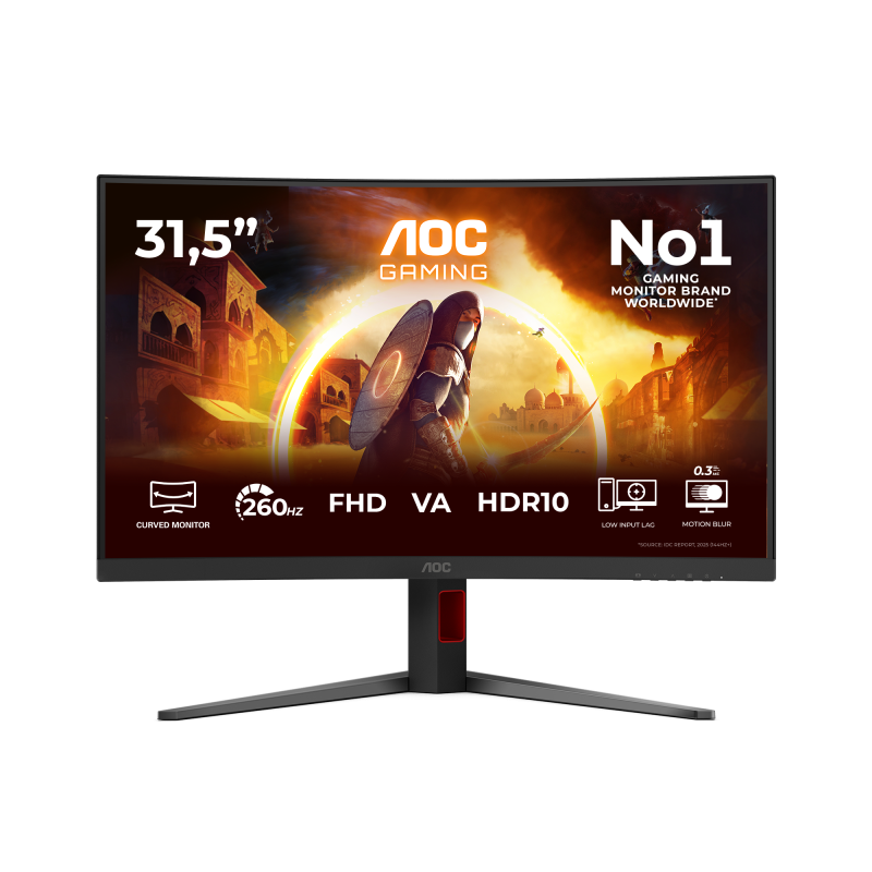 Monitor Gaming AOC C32G4Z, 31.5", 1920 x 1080 pixeli, Black,