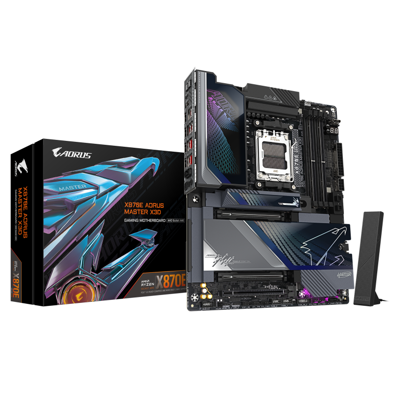 Placa de baza Gigabyte X870E AORUS MASTER X3D, Socket AM5,