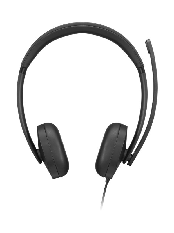 Casti Head-band Lenovo VoIP Headset 5000, Wired, noise-canceling, Negru