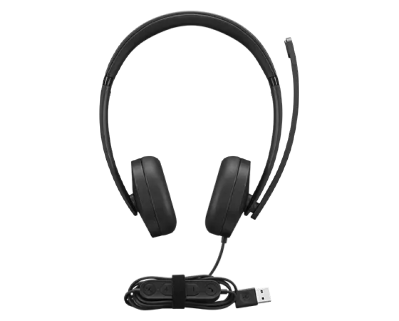 Casti Head-band Lenovo 4XD1P83425, Wired, Negru