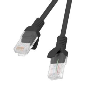 Patch cord Cat.6 UTP 15 m negru, Fluke Passed