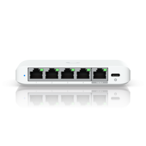 Ubiquiti USW-Flex-2.5G-5, 5 porturi RJ45 1/2.5 GbE, capacitate 25 Gbps,