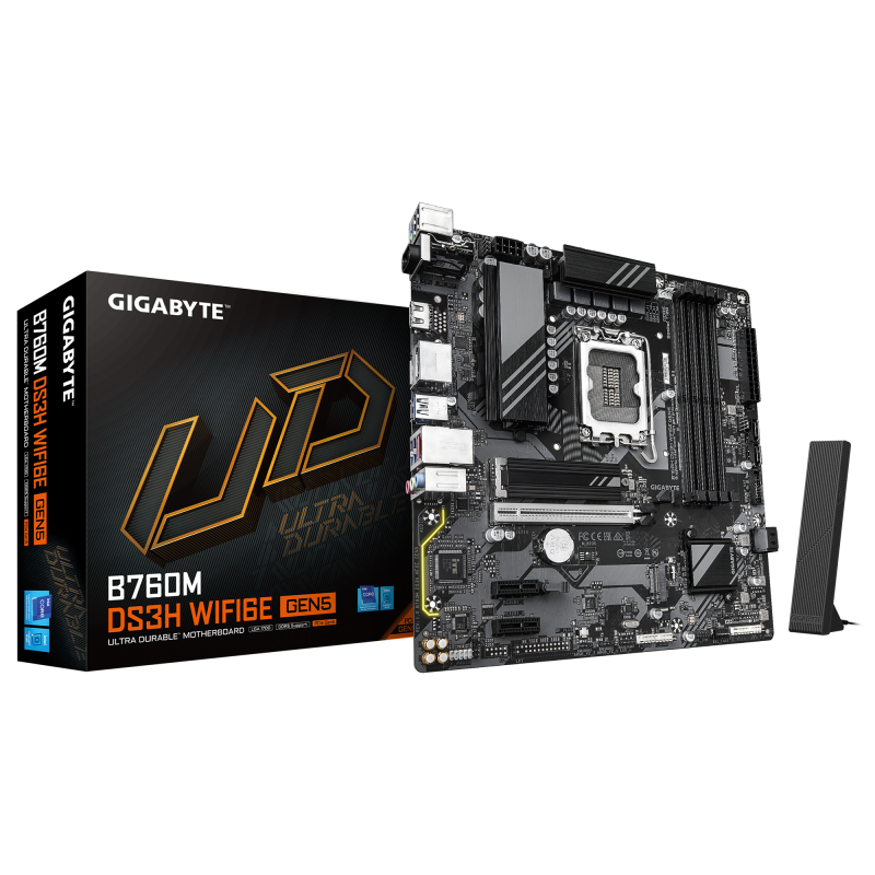 Placa de baza Gigabyte B760M DS3H WIFI6E GEN5, Socket 1700,