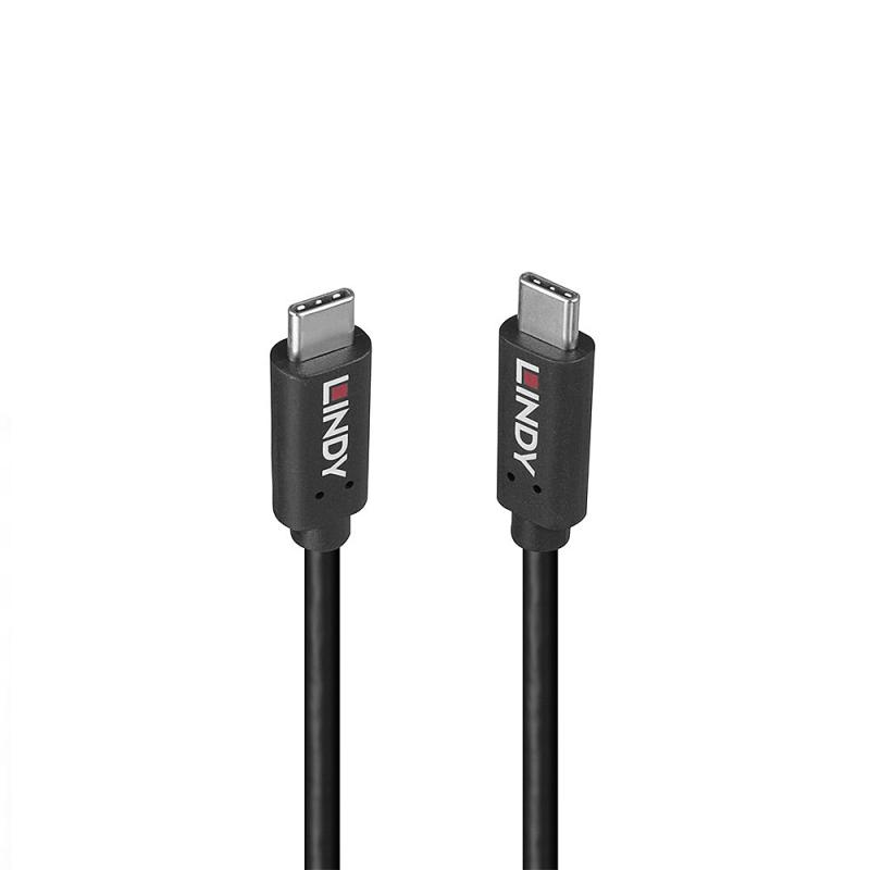 Cablu Lindy 0.5m USB 3.2 Type-C to Type-C (tata -