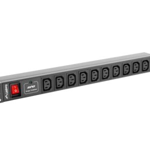 Unitate distributie alimentare PDU 19", 1U, 10A, 10 prize IEC