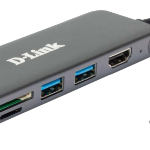 Docking station D-Link DUB-2327, USB Type-C, 60W, Gri, 2 ani