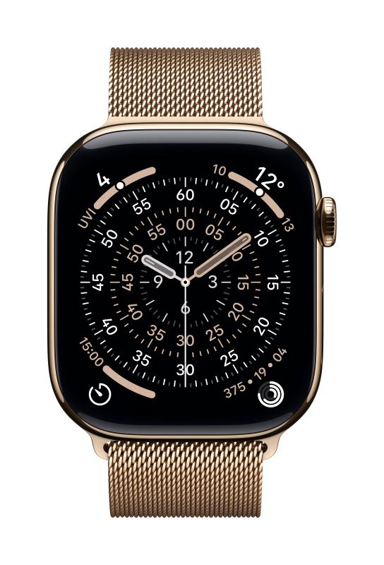 Curea pentru Apple Watch 46mm Gold Milanese Loop - M/L