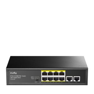 CUDY 8-Port 10/100M PSE RJ-45 +2 RJ45 10/100M Uplink