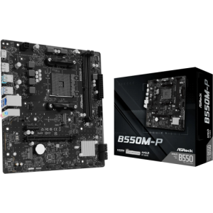 Placa de baza ASRock B550M-P, Socket AM4, DDR4, Micro-ATX