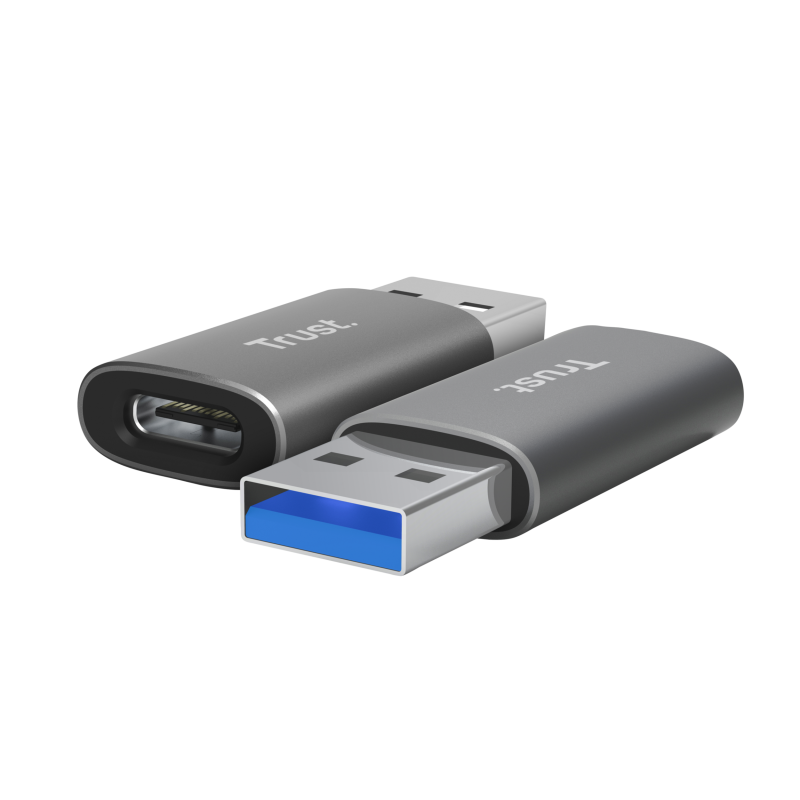Hub USB Trust Calyx USB-C, 2 porturi, Gri