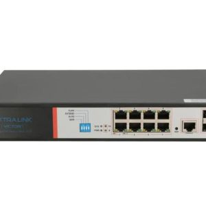 Extralink VICTOR PoE Switch 8x Gigabit PoE/PoE+ 2x