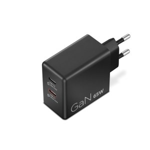 Incarcator Laptop Lenovo Dual USB-C 65W GaN, 65W, Negru, 1