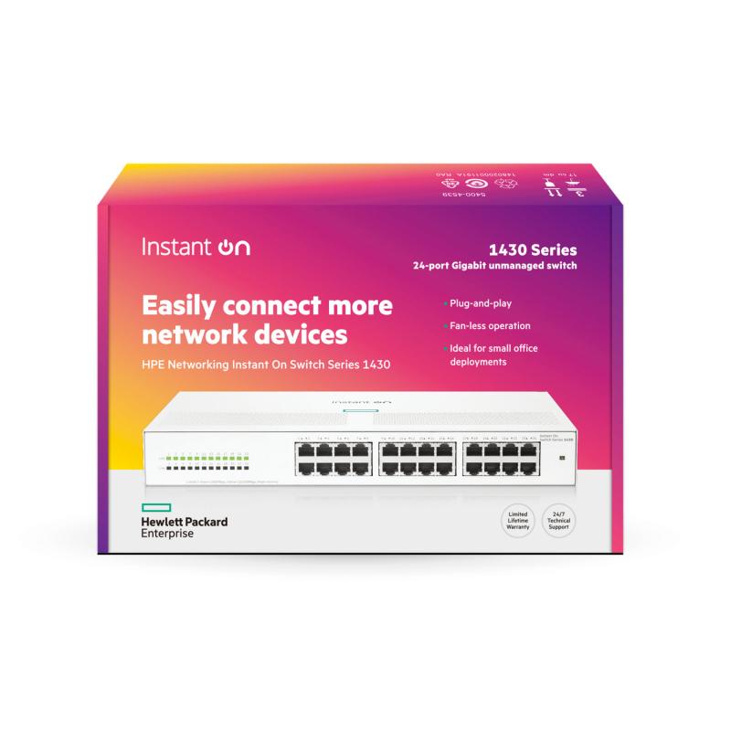 HPE Networking Instant On Switch 24p Gigabit 1430 - imagine 5