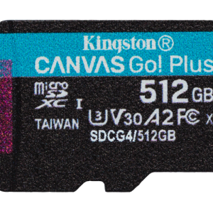 Card de memorie Kingston Canvas Go Plus MicroSD, 512 GB,