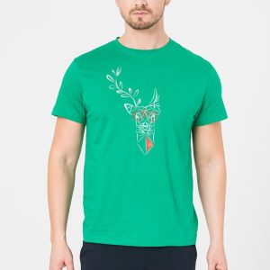 TRICOU CERB FAMILIE BARBATI K GREEN-XL
