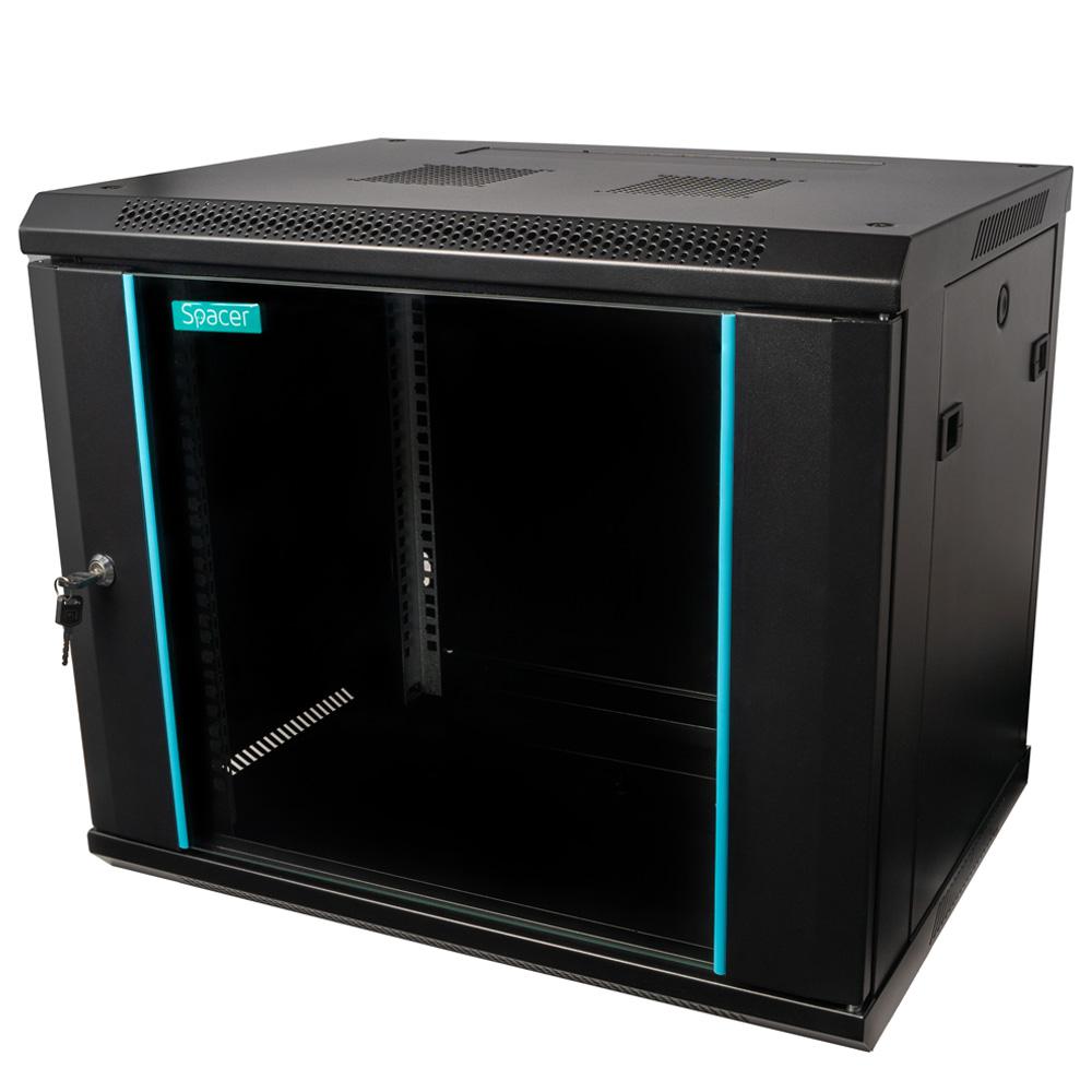 CABINET 19″ SPACER 9U 600x450mm, fixare pe perete, Flatpack (dezasamblat), - imagine 5
