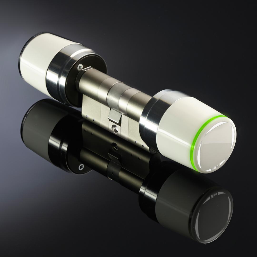 Cilindru electronic LIBRA SMART, cu knob mecanic PREMIUM, 45x45, RFID, - imagine 5