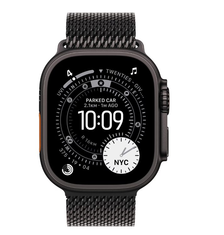 Apple Watch Ultra 3 GPS + Cellular 49mm Black Titanium Case with Black