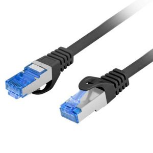 Patch cord Cat.6A S/FTP LSZH CCA 3 m negru, Fluke