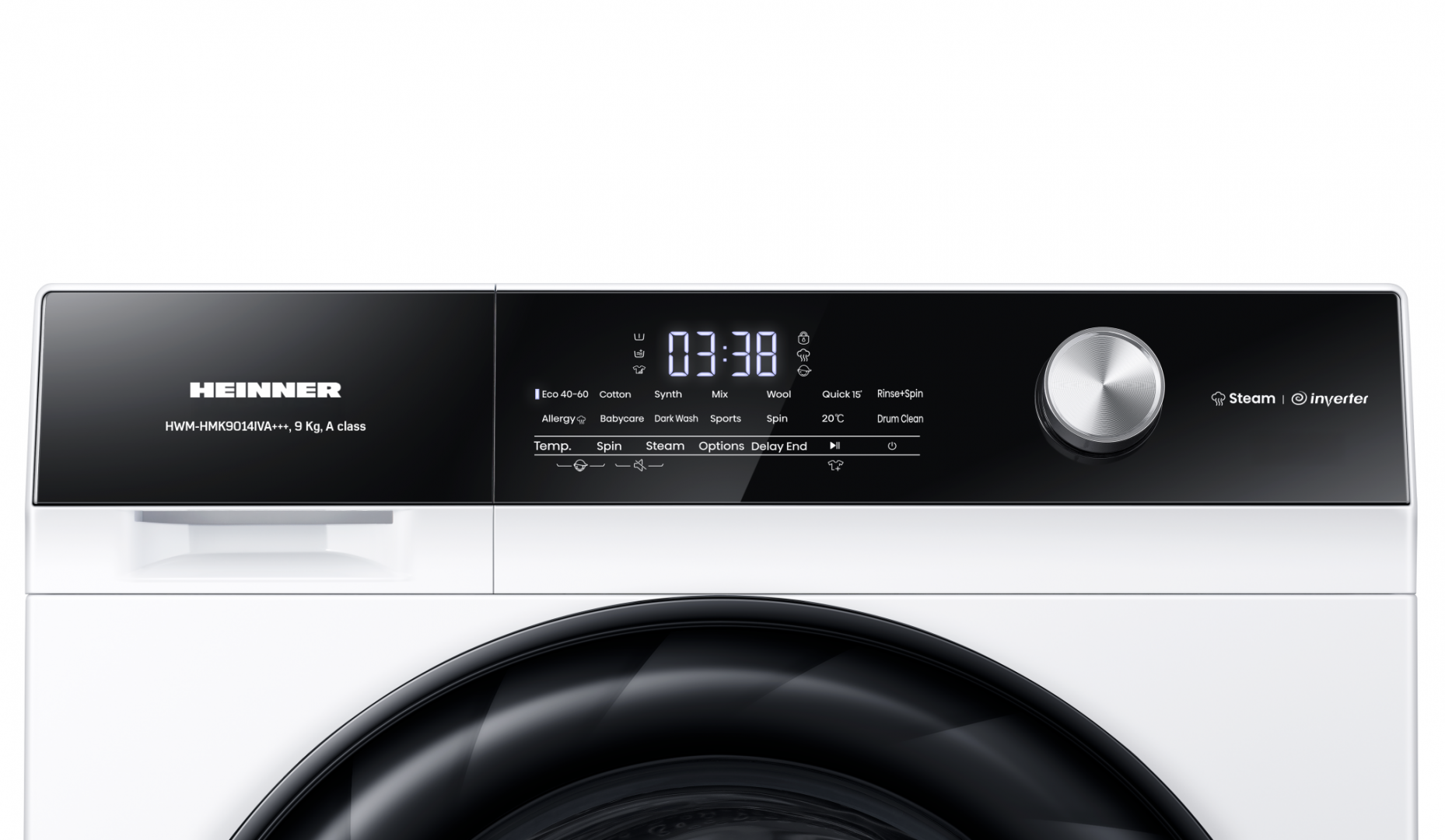 Masina de spalat rufe HEINNER HWM-HMK9014IVA+++, 9 kg, 1400 rpm, - imagine 4