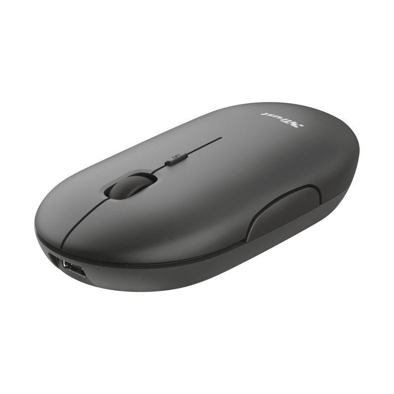 Mouse Wireless Trust Puck Rechargeable Wireless Ultra-Thin Mouse, 1600 dpi,