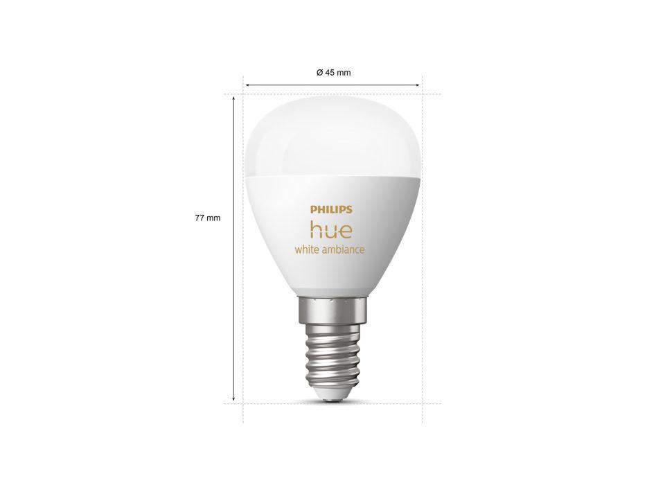Bec LED inteligent Philips Hue P45, Bluetooth, E14, 5.1W, 470 - imagine 3