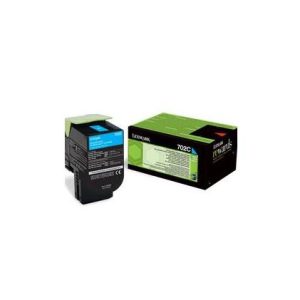 Toner LEXMARK 702CE, Cyan