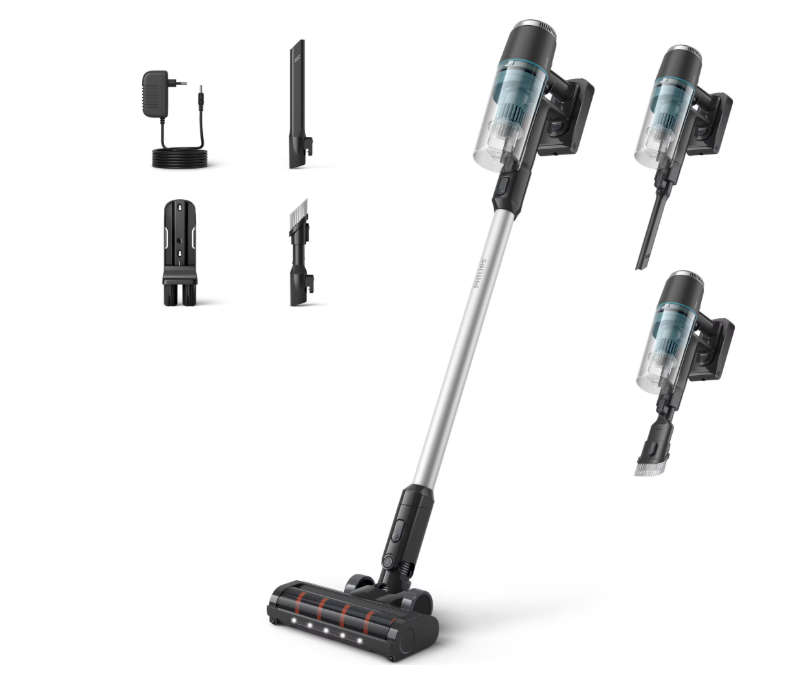 Aspirator vertical Philips XC3031/01, seria 3000, sistem de filtrare in