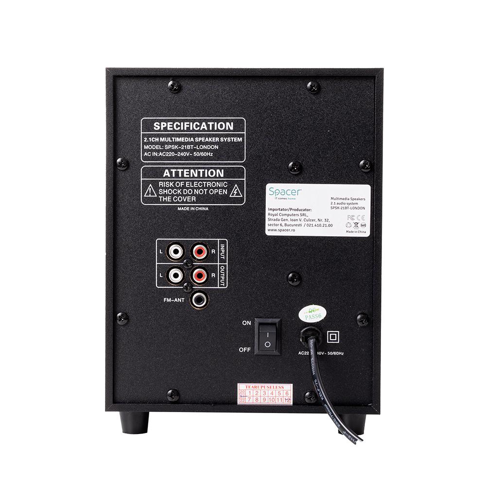Boxe Spacer 2.1, 20W RMS (2 x 5W + 10W), - imagine 3