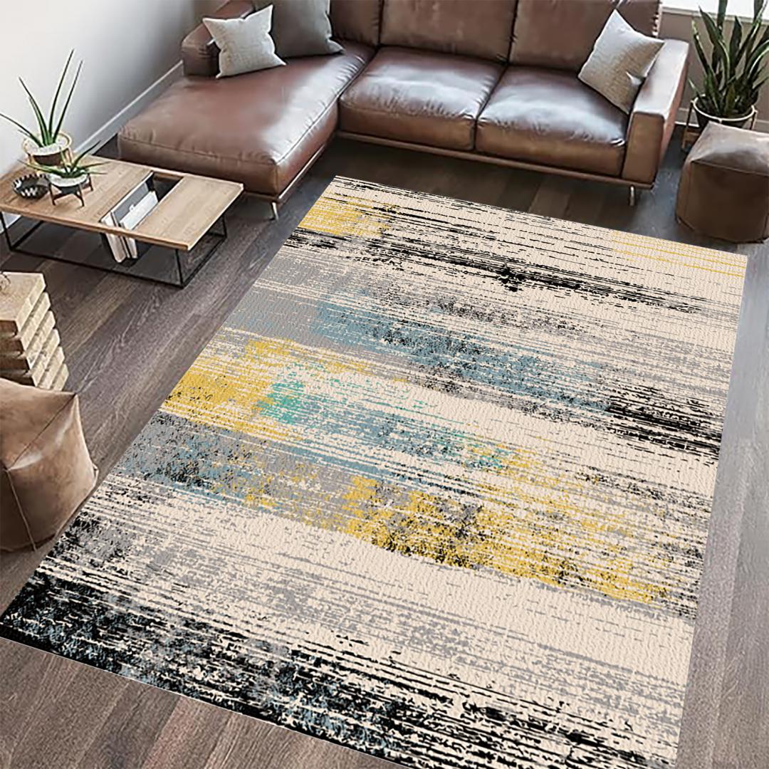 Covor printat, MILI 160x230 cm, lavabil cu spate antialunecare, inaltime - imagine 5