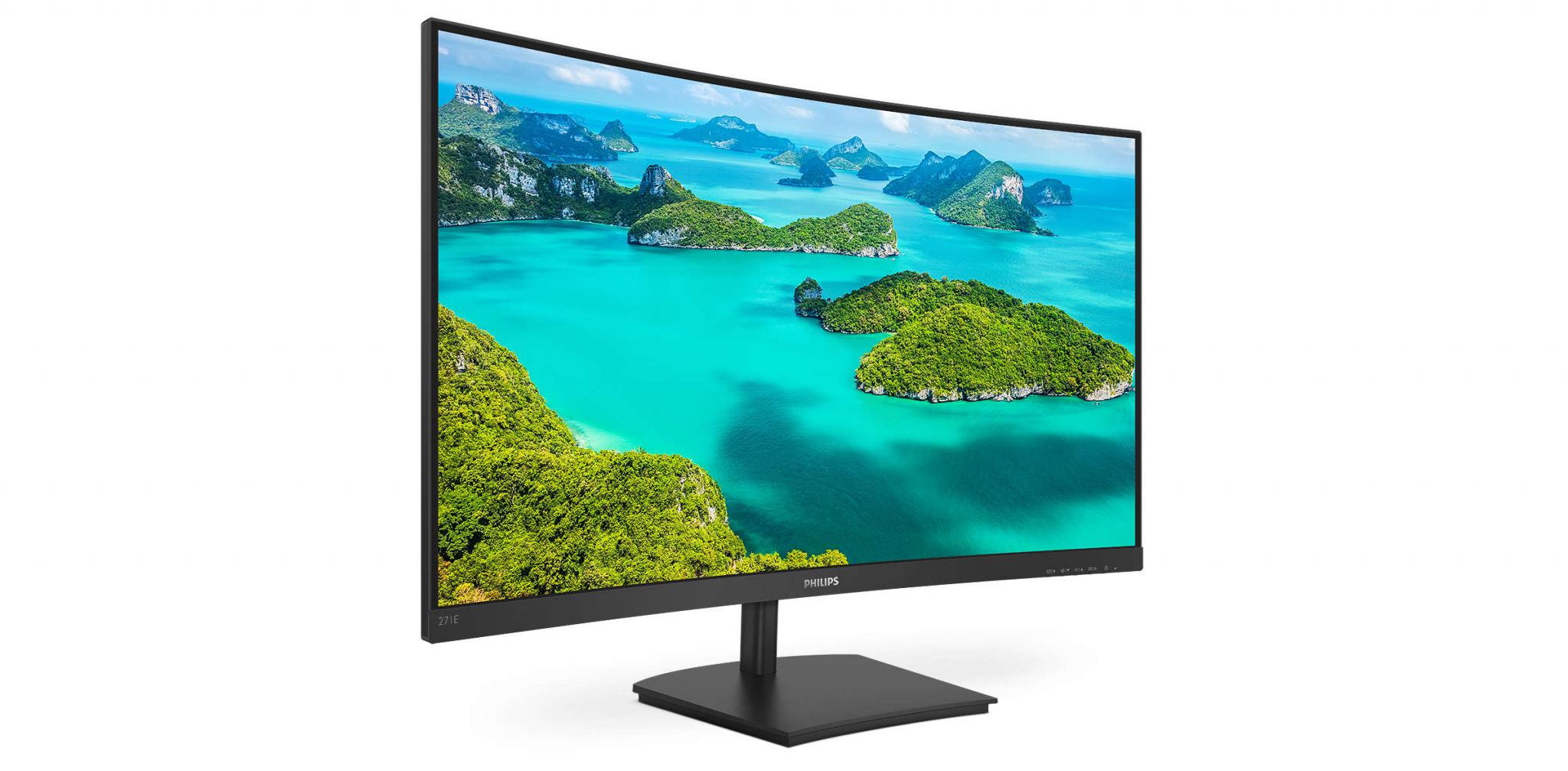 Monitor Consumer Philips 271E1SCA/00, 27", 1920 x 1080 pixeli, Black, - imagine 4
