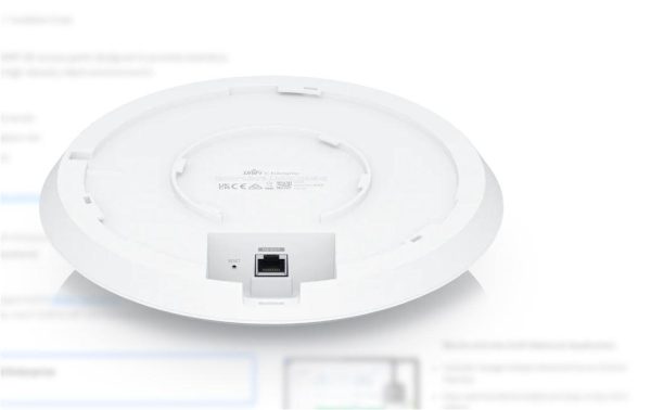 UBIQUITI Unifi6 Enterprise Access Point, U6-ENTERPRISE, Tri-Band WIFI6, 2.4 GHz - imagine 3