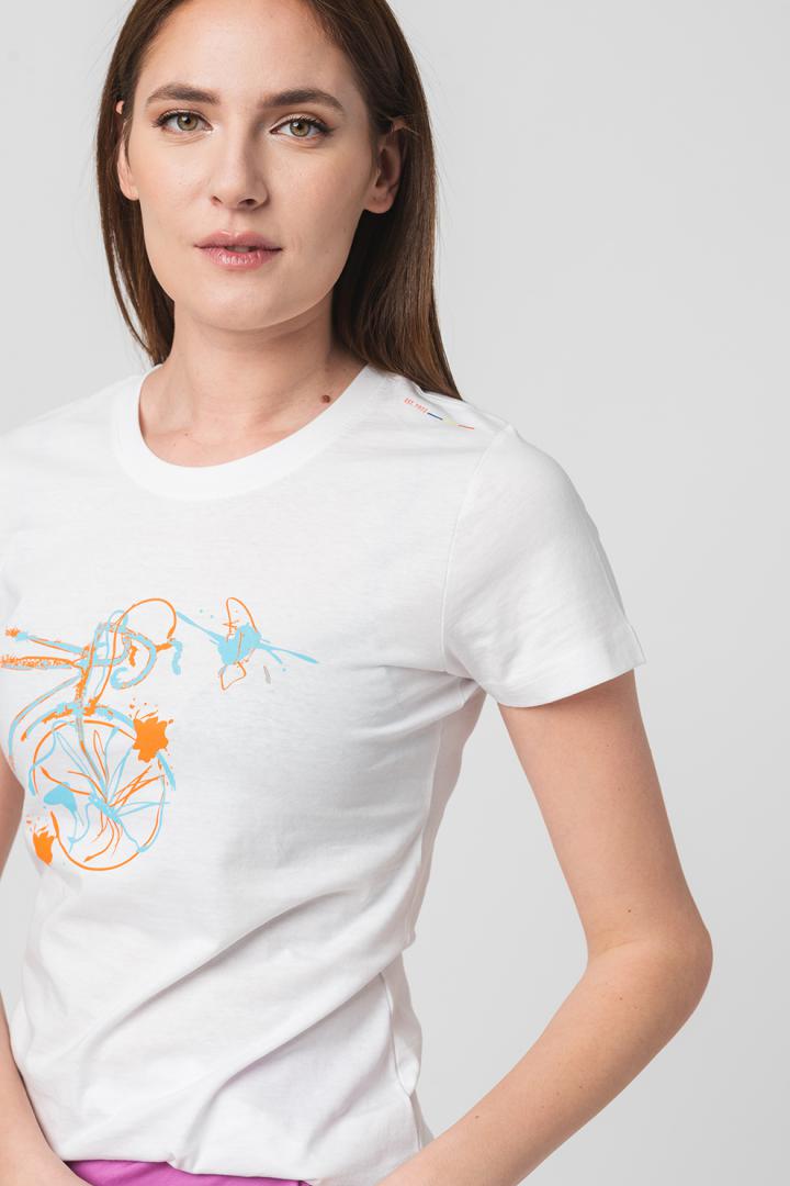 TSHIRT CASUAL F BICICLETA COLOR WHITE-S - imagine 6